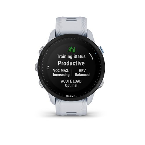 

Garmin - Forerunner 955 GPS Smartwatch 47 mm Fiber-reinforced polymer - Whitestone