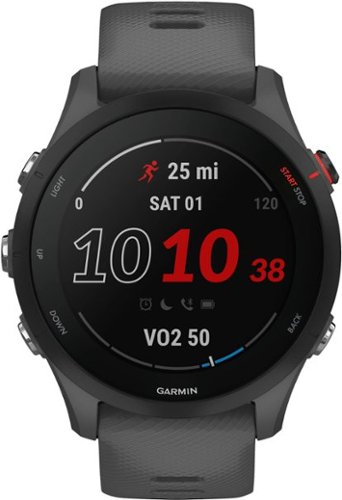 

Garmin - Forerunner 255 GPS Smartwatch 46 mm Fiber-reinforced polymer - Slate Gray