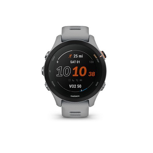 

Garmin - Forerunner 255S GPS Smartwatch 41 mm Fiber-reinforced polymer - Powder Gray