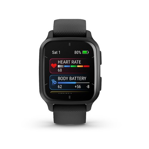 Garmin - Venu Sq 2 Music Edition GPS Smartwatch 40mm Fiber-reinforced polymer - Slate
Garmin - Venu Sq 2 Music Edition GPS Smartwatch 40mm Fiber-reinforced polymer - Slate