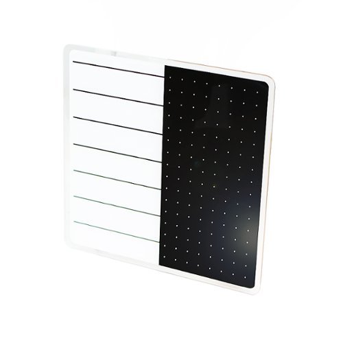 Floortex - Viztex Glacier & Black Plan & Grid Glass Dry Erase Board - 14" x 14" - White
Floortex - Viztex Glacier & Black Plan & Grid Glass Dry Erase Board - 14" x 14" - White