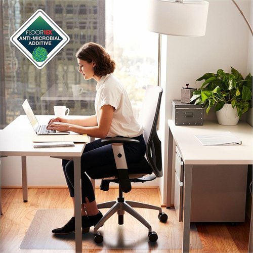 Floortex - Advantagemat Anti-Microbial Rectangular Chair Mat for Hard Floors - 48" x 60" - Fresh Mist
Floortex - Advantagemat Anti-Microbial Rectangular Chair Mat for Hard Floors - 48" x 60" - Fresh Mist