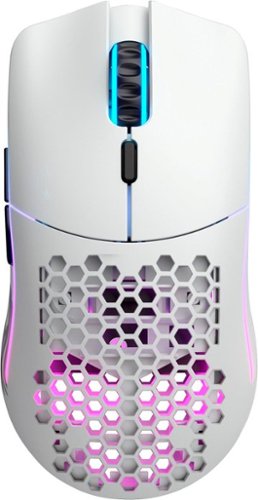 Glorious - Model O Wireless Optical Honeycomb RGB Gaming Mouse - Matte White