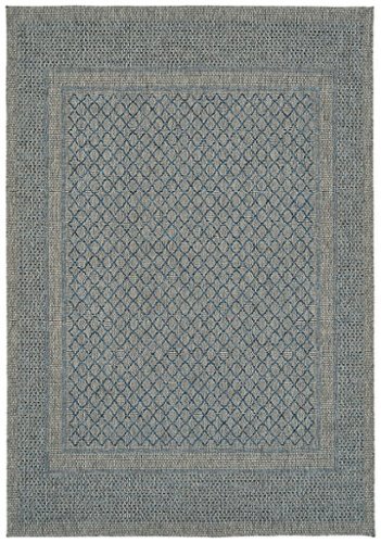 Kaleen - Bacalar Collection 5'3" x 7'6" Area Rug - Blue