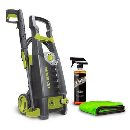 Sun Joe - Electric Pressure Washer up to 2000 PSI at 1.6 GPM with a Bottle of Cleaner and Degreaser - Green
Sun Joe - Electric Pressure Washer up to 2000 PSI at 1.6 GPM with a Bottle of Cleaner and Degreaser - Green