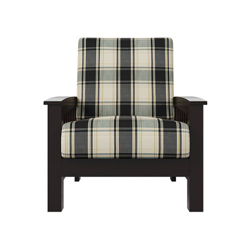 Handy Living - Maison Hill Exposed Wood Frame Mission-Style Armchair Dark Espresso Finish - Brown and Black
Handy Living - Maison Hill Exposed Wood Frame Mission-Style Armchair Dark Espresso Finish - Brown and Black