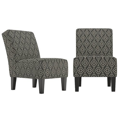 Handy Living - Bryce Transitional Armless Diamond Medallion Accent Chairs (set of 2) - Charcoal Gray
Handy Living - Bryce Transitional Armless Diamond Medallion Accent Chairs (set of 2) - Charcoal Gray