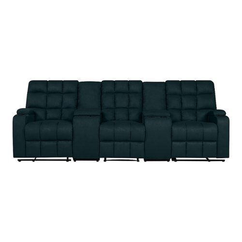 ProLounger - Skarn Microfiber 3 Seat Wall Hugger Modular Reclining Sofa With Power Storage Consoles - Deep Blue
ProLounger - Skarn Microfiber 3 Seat Wall Hugger Modular Reclining Sofa With Power Storage Consoles - Deep Blue