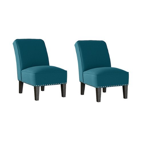 Handy Living - Bryce Transitional Armless Linen Accent Chairs (set of 2) - Peacock Blue
Handy Living - Bryce Transitional Armless Linen Accent Chairs (set of 2) - Peacock Blue
