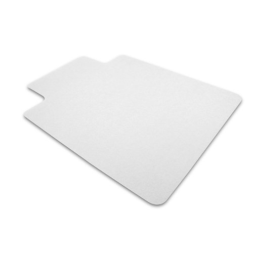 Floortex - Valuemat Vinyl Lipped Chair Mat for Hard Floor - 48" x 51" - Clear