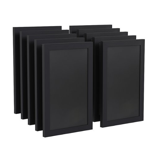 Flash Furniture - Canterbury 11"W x 0.75"D x 17"H Magnetic Wall Mounted Chalkboard (set of 10) - Rustic Black
Flash Furniture - Canterbury 11"W x 0.75"D x 17"H Magnetic Wall Mounted Chalkboard (set of 10) - Rustic Black