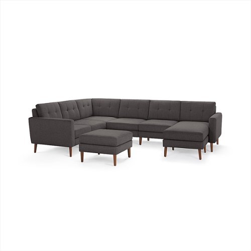 Burrow - Mid-Century Nomad 6-Seat Corner Sectional with Chaise and Ottoman - Charcoal
Burrow - Mid-Century Nomad 6-Seat Corner Sectional with Chaise and Ottoman - Charcoal