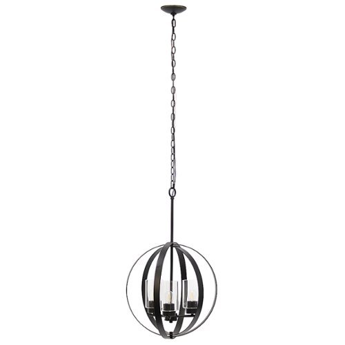 Lalia Home 3 Light Adjustable Globe Ceiling Pendant - Restoration bronze