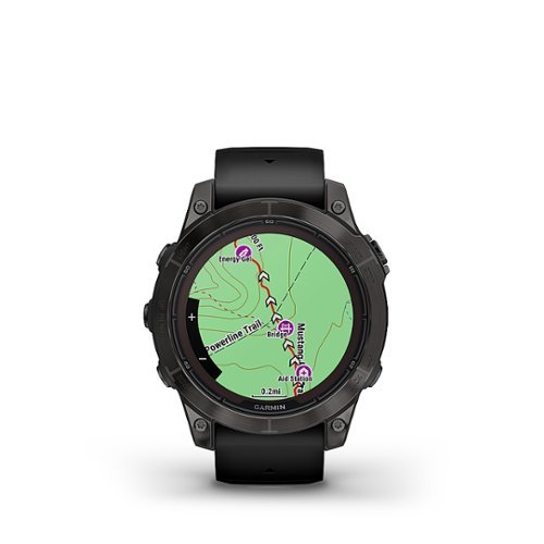

Garmin - fenix 7 Pro Sapphire Solar GPS Smartwatch 47 mm Fiber-reinforced polymer - Carbon Gray DLC Titanium