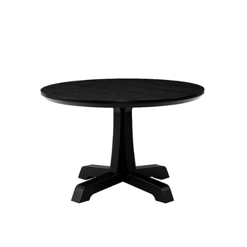 

Walker Edison - Rustic Round Dining Table - Black
