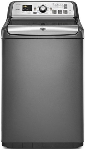 

Maytag - Bravos XL 4.8 Cu. Ft. 16-Cycle High-Efficiency Top-Loading Washer with Steam - Gray