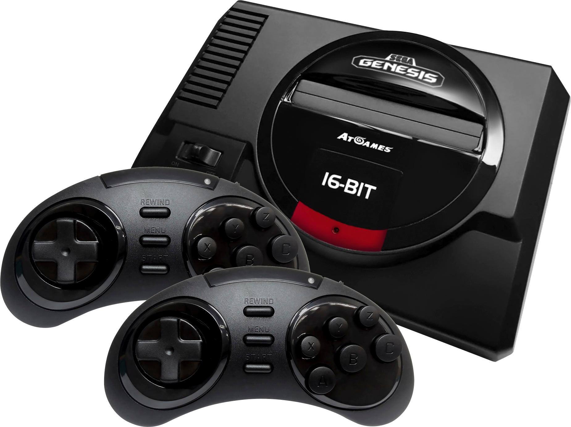SEGA - Genesis Flashback Console - Black - Larger Front