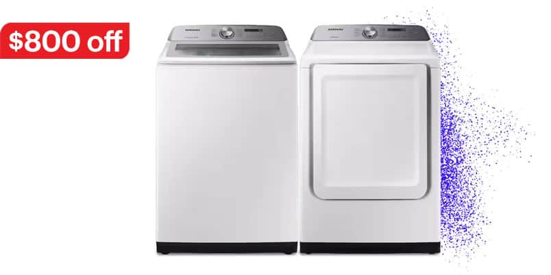 Washer and dryer pair