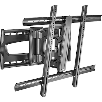 Rocketfish Full Motion Tv Wall Mount For Most 40 65 Flat Panel Tvs Extends 10 2 Black