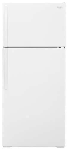 Whirlpool - 16.0 Cu. Ft. Top-Freezer Refrigerator - White - Front_Standard