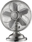 Insignia - 12" Retro Table Fan - Stainless Steel