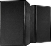 Dynex - 4" 2-Way Bookshelf Speakers (Pair) - Black