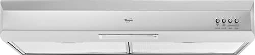 Whirlpool - 30" Externally Vented Range Hood - Stainless steel - Front_Standard
