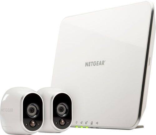 Arlo Smart Home Security Camera System - 2 HD, 100% Wire-Free, Indoor/Outdoor Cameras with Night Vis