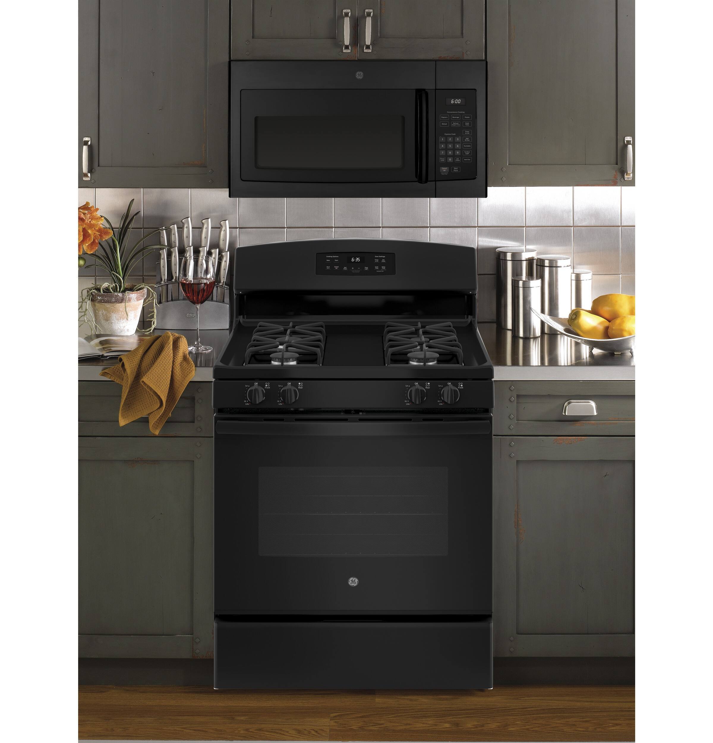 GE - 1.6 Cu. Ft. Over-the-Range Microwave - Black - Alt_View_Standard_13