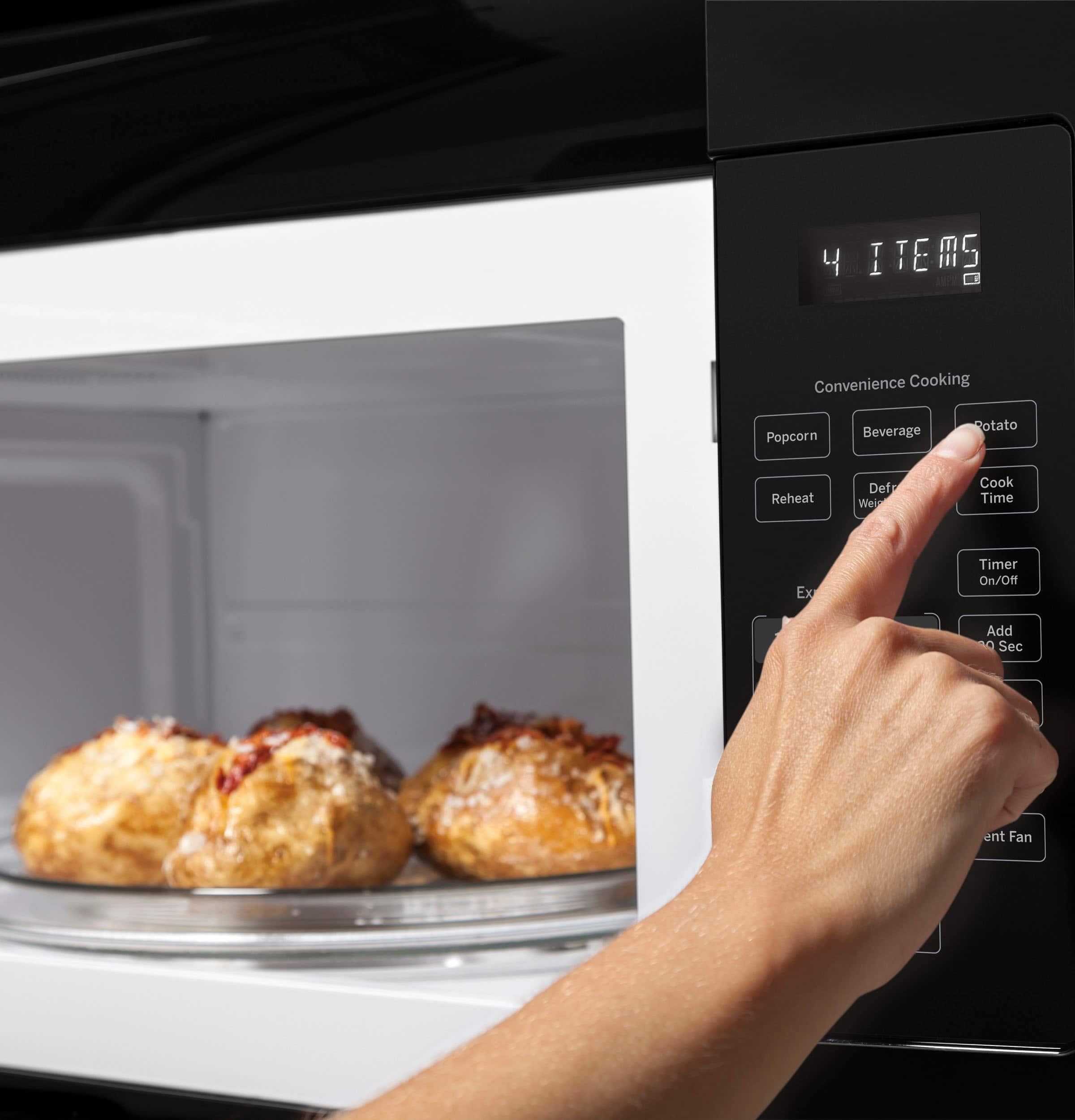 GE - 1.6 Cu. Ft. Over-the-Range Microwave - Black - Alt_View_Standard_14