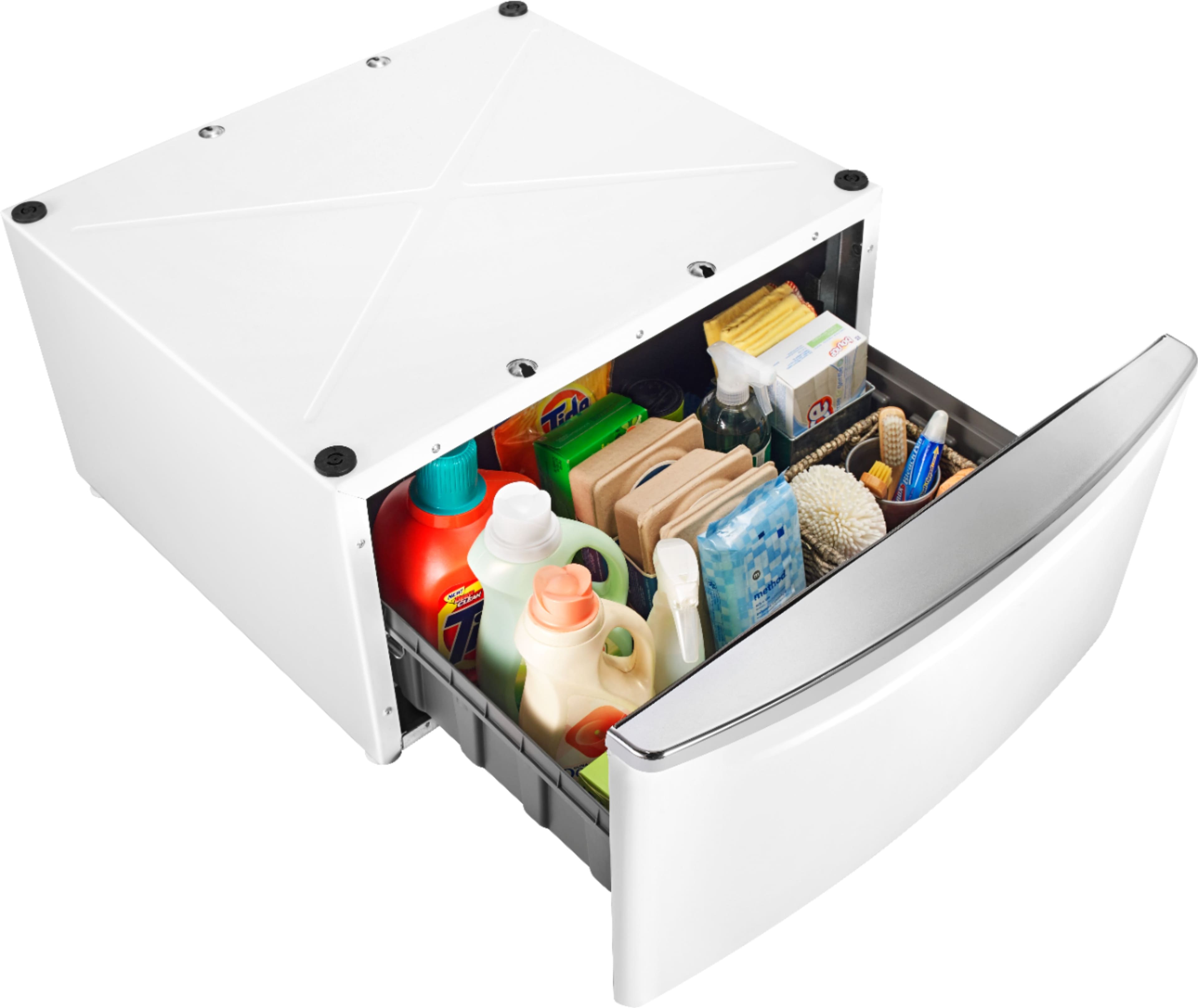 Maytag - Maytag - Washer/Dryer Laundry Pedestal with Storage Drawer - White - White - Alt_View_Standard_12