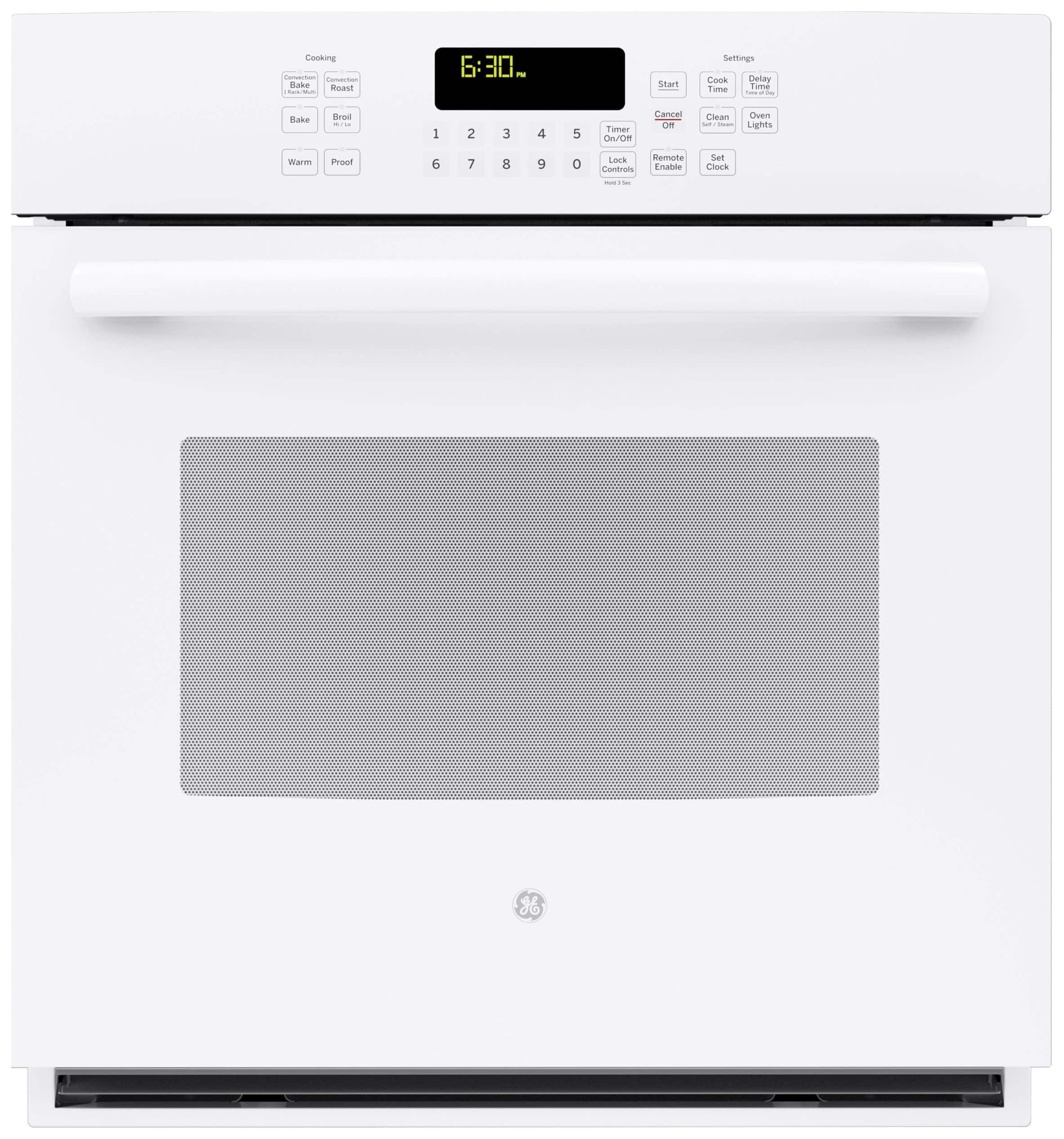 GE Profile Series 27" BuiltIn Single Electric Convection Wall Oven White on White at