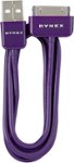 Dynex - 3' USB 2.0 Type-A-to-Apple® 30-Pin Charge-and-Sync Cable - Amethyst