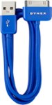Dynex - 3' USB 2.0 Type-A-to-Apple® 30-Pin Charge-and-Sync Cable - Sapphire