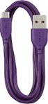 Dynex - 3' USB 2.0 Type-A-to-Micro USB Charge-and-Sync Cable - Purple