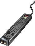 Rocketfish - 7-Outlet Power Manager with Surge Protection and Noise Filtering - Multi