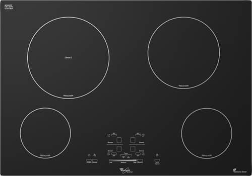 Whirlpool - 30" Built-In Electric Induction Cooktop - Black - Front_Standard