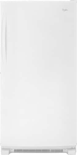 Whirlpool - 19.6 Cu. Ft. Frost-Free Upright Freezer - White - Front_Standard