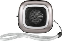 Dynex - Portable Speaker for Apple® iPod® and Most MP3 Players - Charcoal