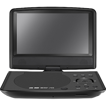 9 Portable Dvd Player Black