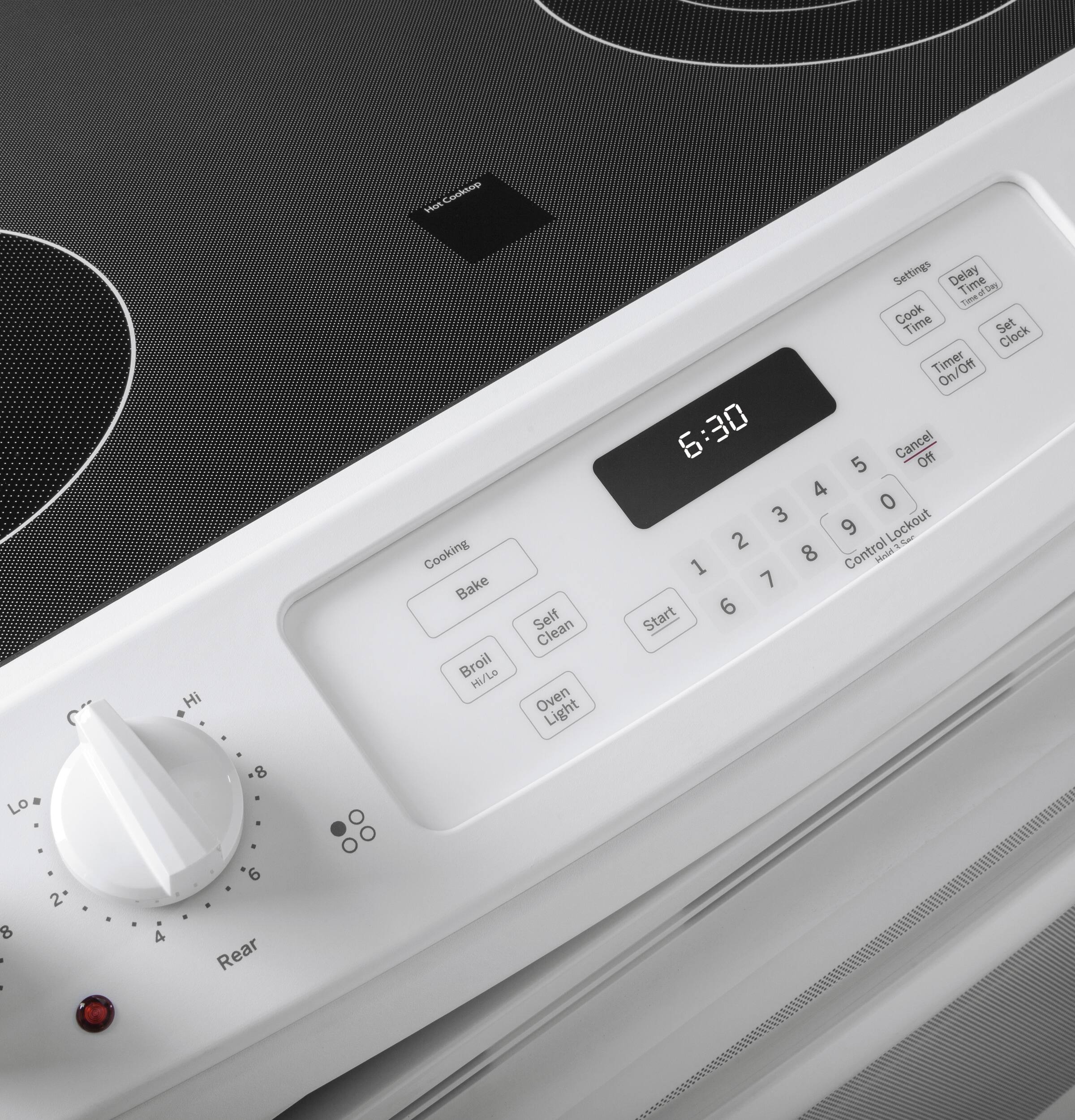 GE - 4.4 Cu. Ft. Self-Cleaning Drop-In Electric Range - White - Alt_View_Standard_15