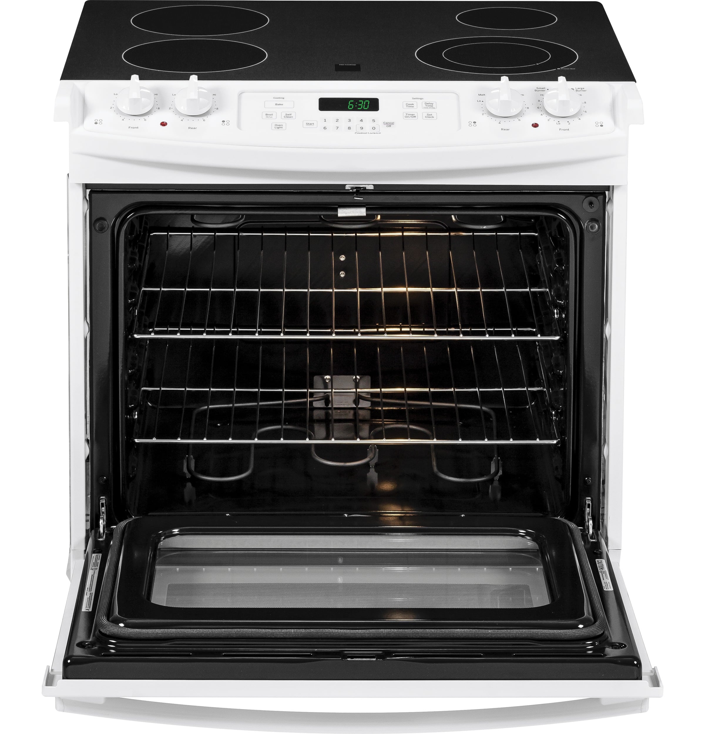 GE - 4.4 Cu. Ft. Self-Cleaning Drop-In Electric Range - White - Alt_View_Standard_17