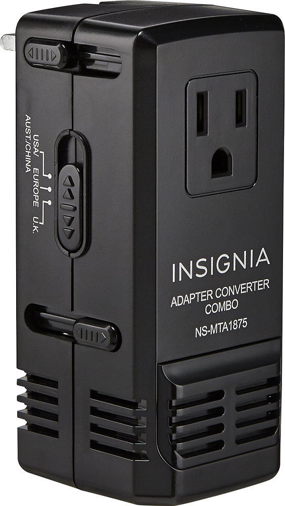 Travel Converter/Adapter Insignia NS-TCADPT Black Model 