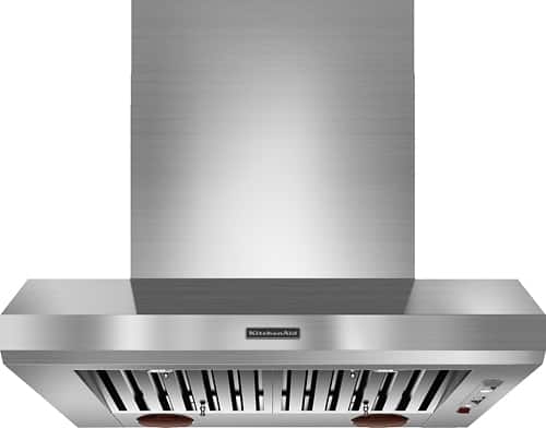 KitchenAid - 36" Externally Vented Range Hood - Stainless steel - Front_Standard