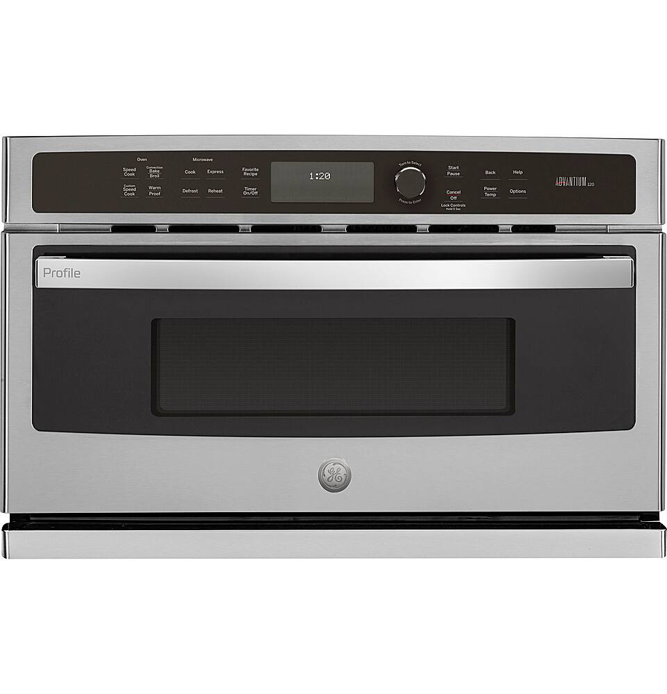 Built In Microwave Ovens Pacific S Ge Profile Series Advantium 120v 1 7 Cu Ft Built In Microwave Stainless Steel