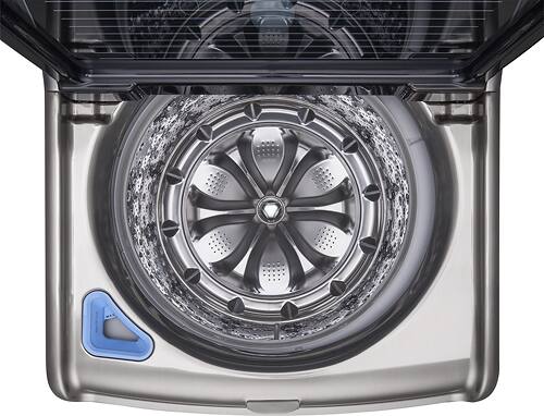 LG - 5.7 Cu. Ft. 14-Cycle High-Efficiency Top-Loading Washer with Steam - Graphite Steel - Alt_View_Standard_2