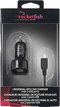 Rocketfish - USB Car Charger for Most GPS - Black