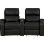 Octane Seating - Headliner Curved 2-Seat Manual Recline Home Theater Seating - Black