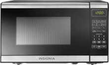 Insignia - 0.7 Cu. Ft. Compact Microwave - Stainless steel