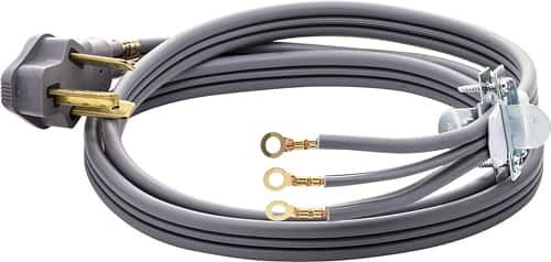 Smart Choice - 6' 30 Amp 3-Prong Dryer Cord Required for Hook-Up - Black - Alt_View_Standard_11